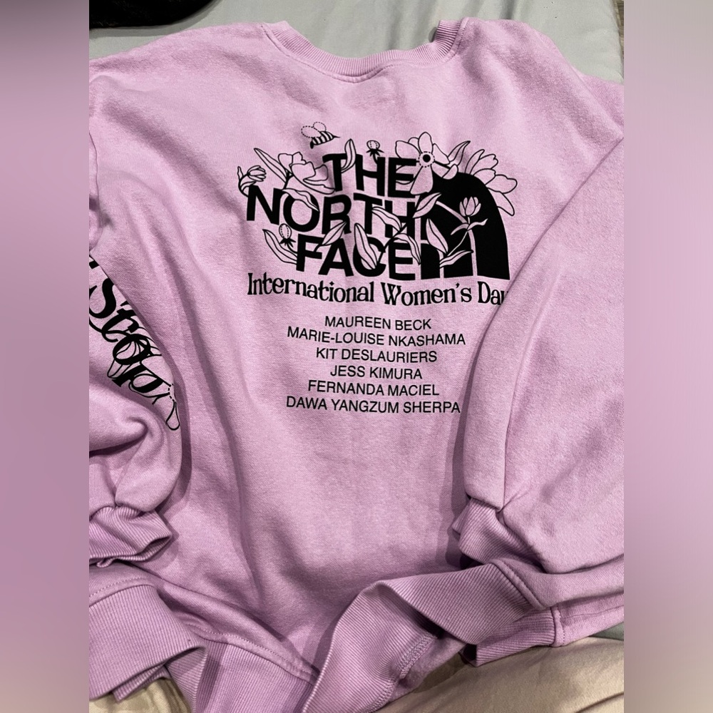 International womens day North face crewneck